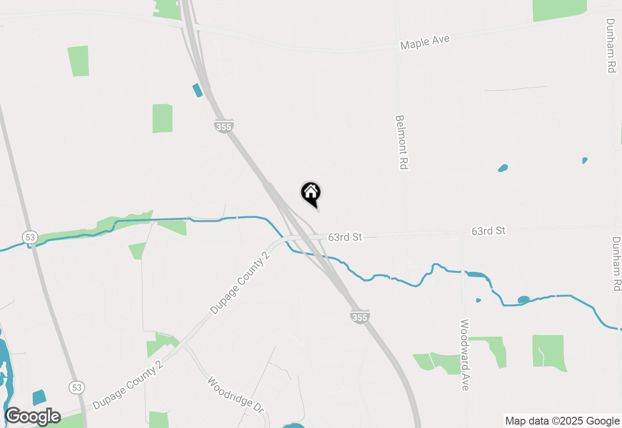 Map of 2550 Huntleigh Lane, Woodridge, IL 60517
