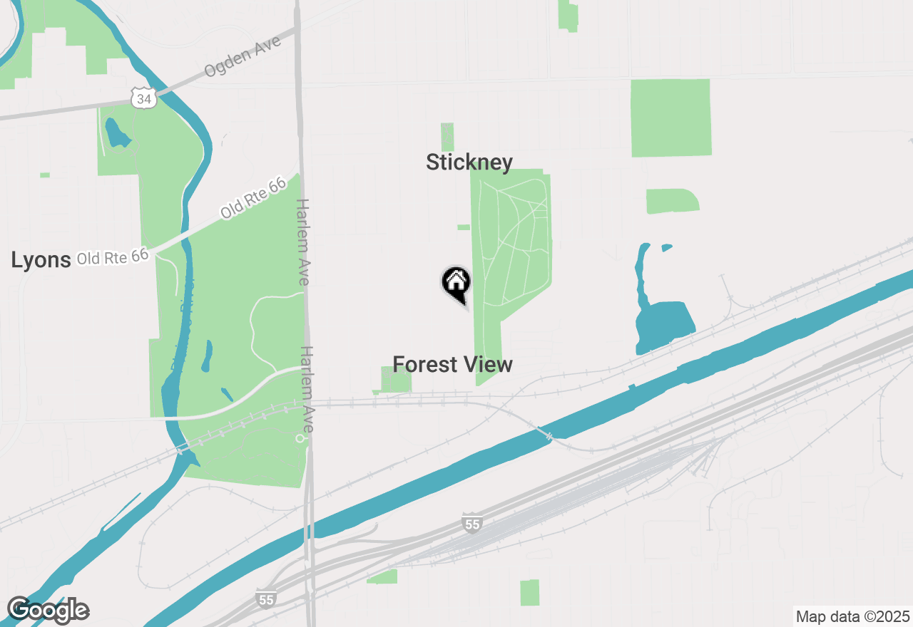 Map of 4445 Grove Avenue, Stickney, IL 60402