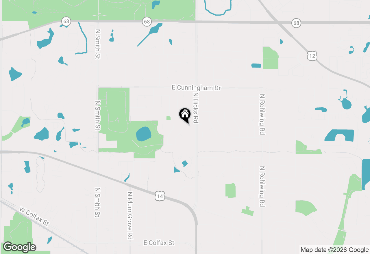 Map of 315 E Reseda Parkway, Palatine, IL 60067