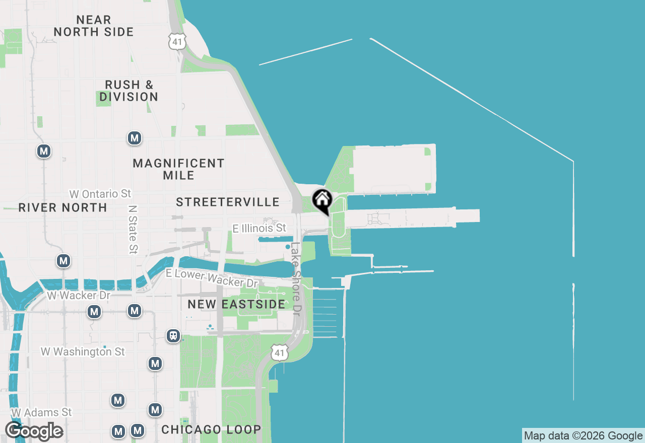 Map of 505 N Lake Shore Drive #5701, Chicago, IL 60611