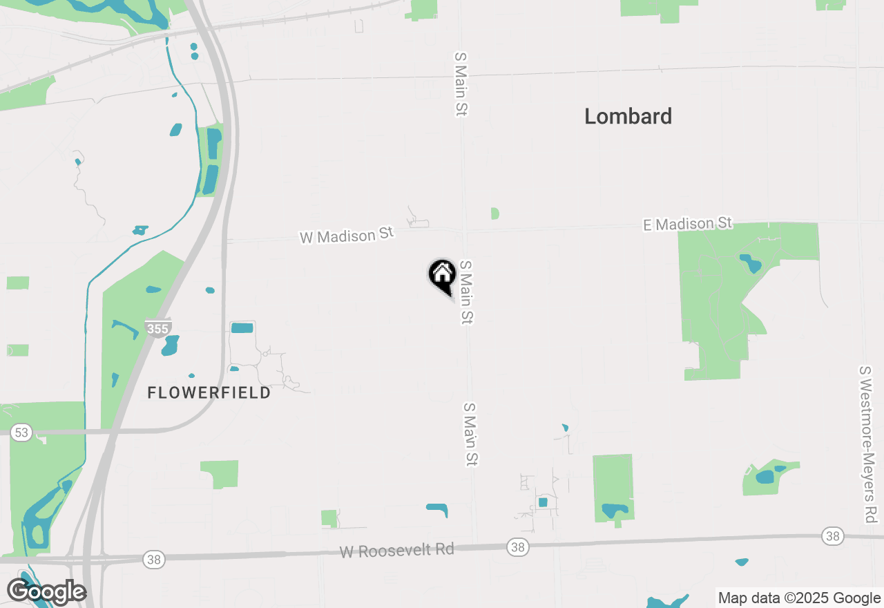 Map of 31 W Harrison Road, Lombard, IL 60148