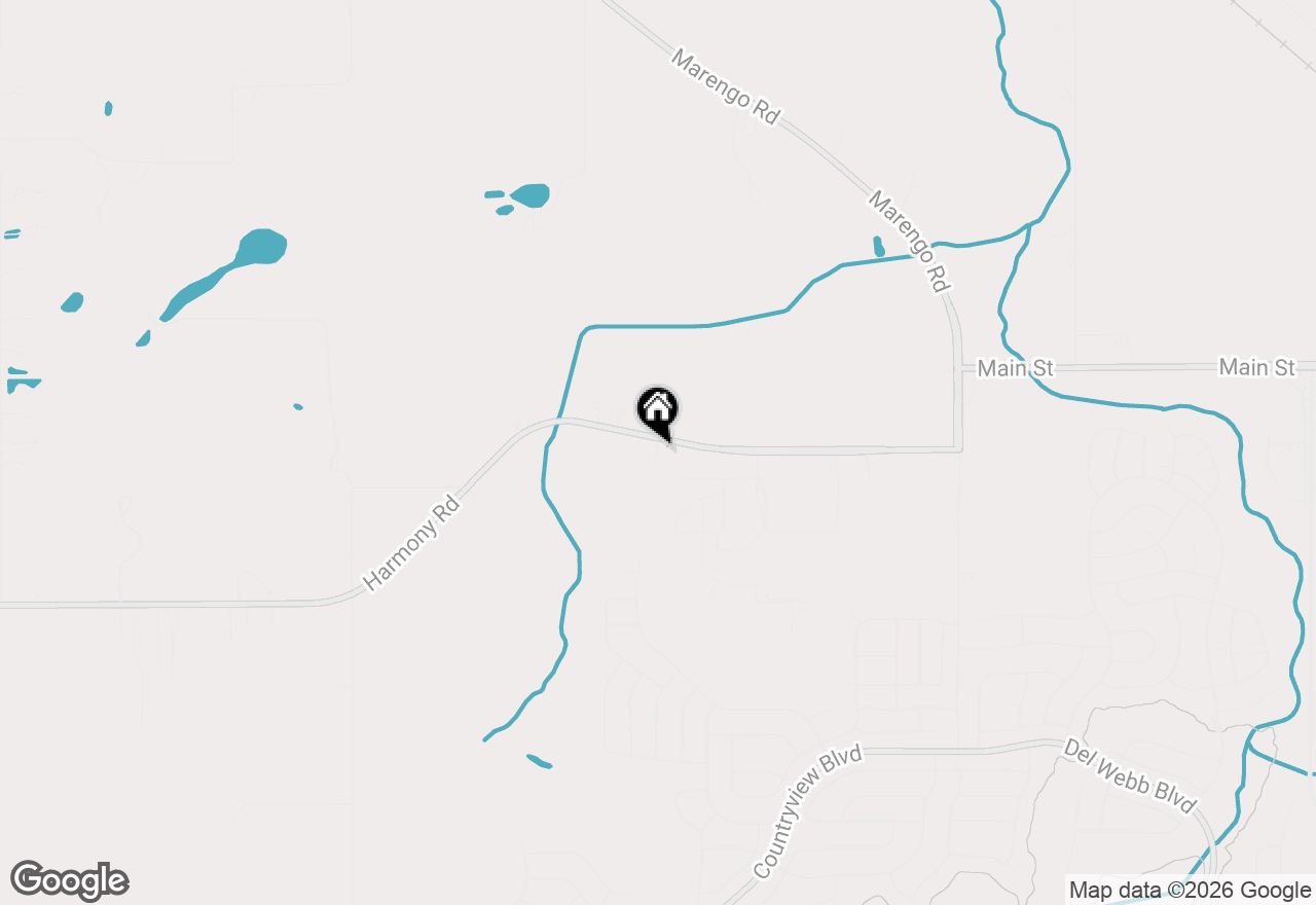 Map of 13921 Harmony Road, Huntley, IL 60142