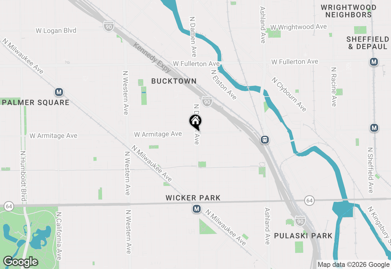 Map of 1960 N Damen Avenue #3, Chicago, IL 60647