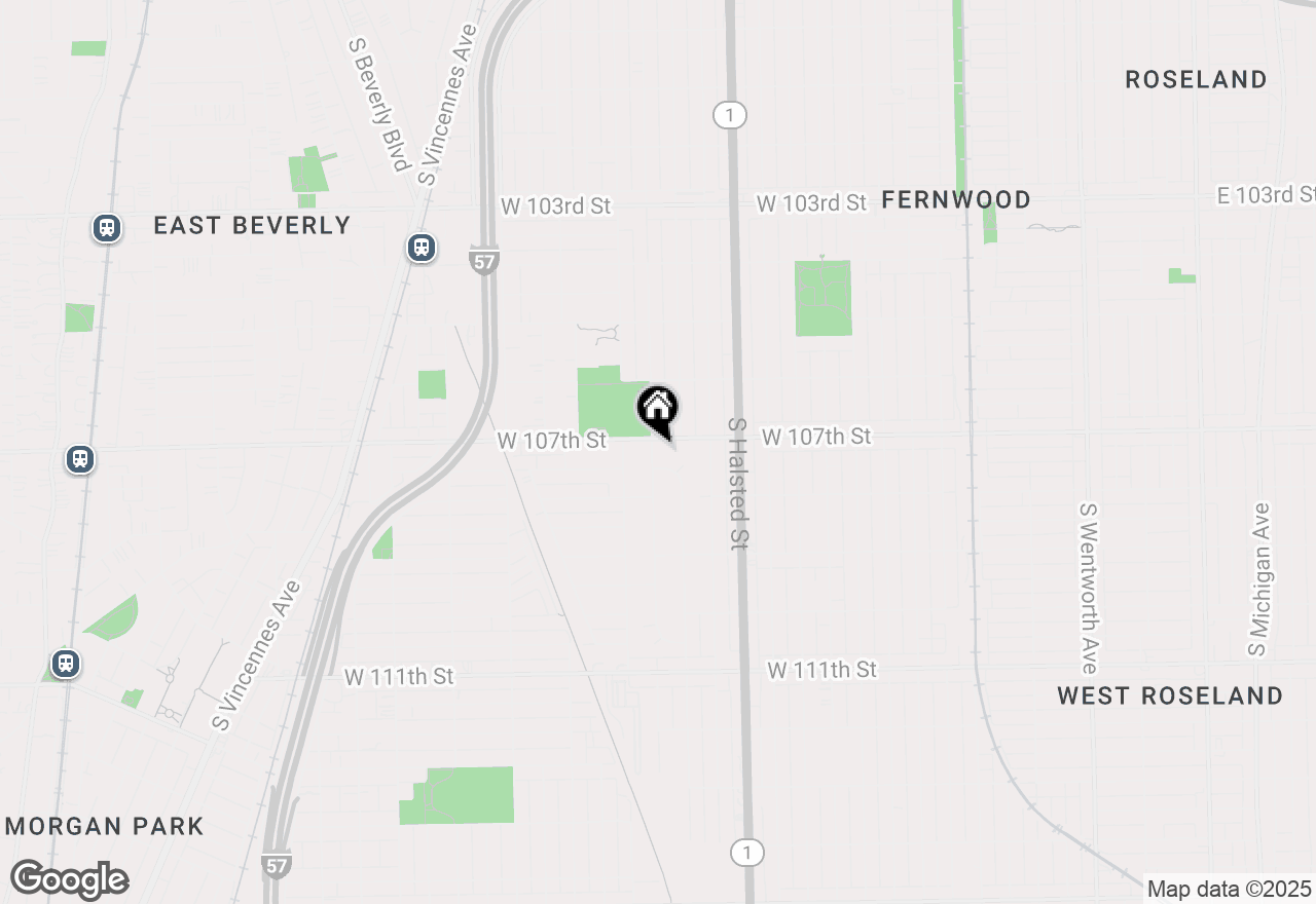 Map of 10711 S Sangamon Street, Chicago, IL 60643