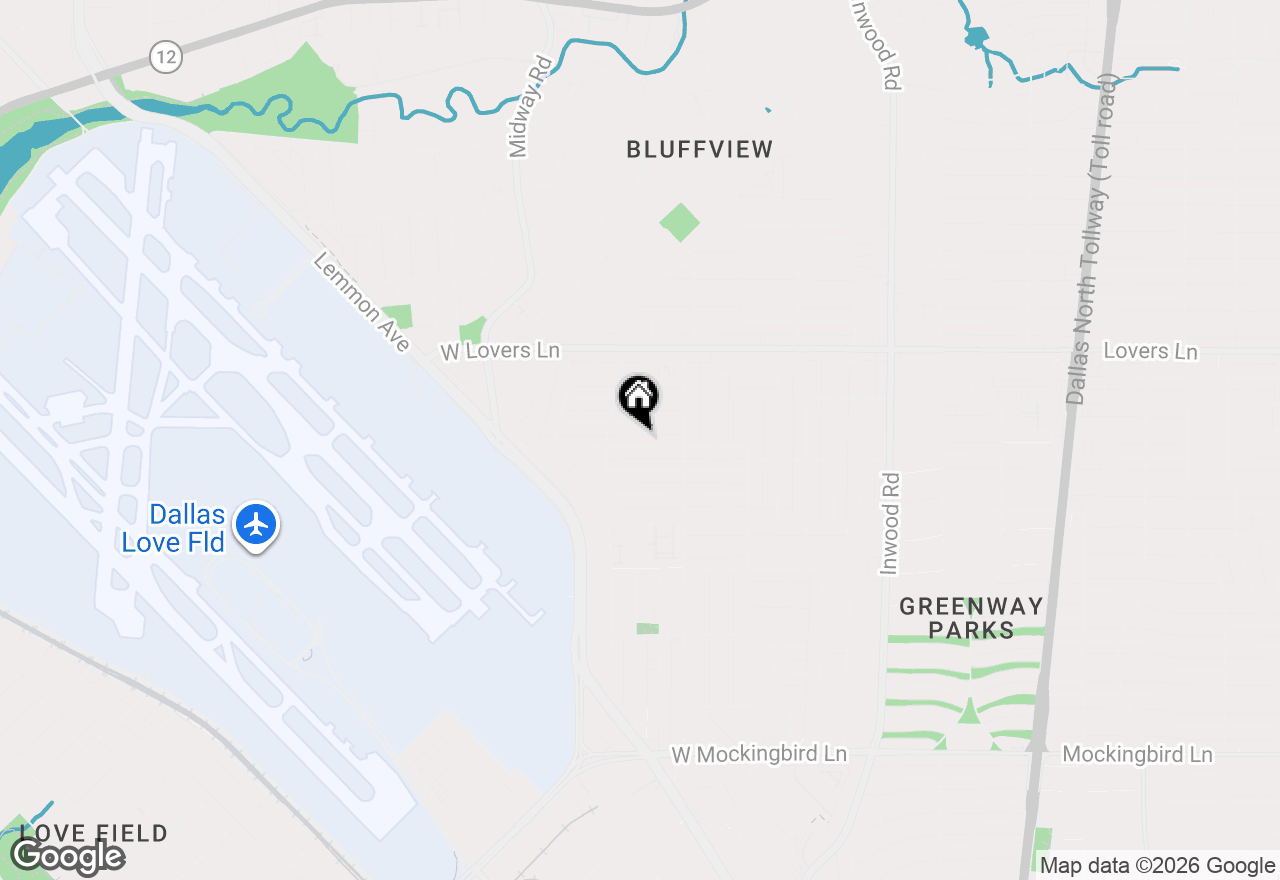 Map of 4525 Hopkins Avenue, Dallas, TX 75209