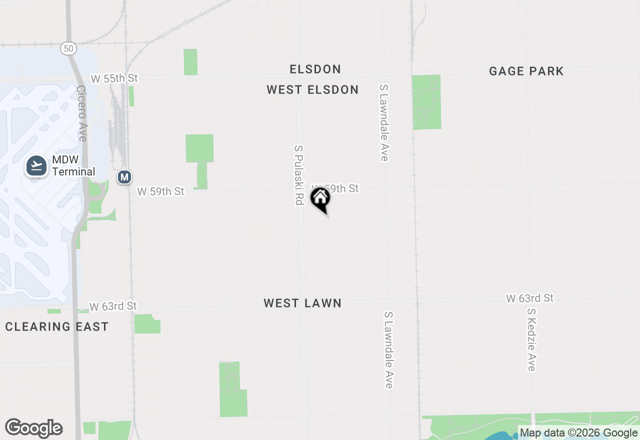 Map of 3917 W 60th Street, Chicago, IL 60629