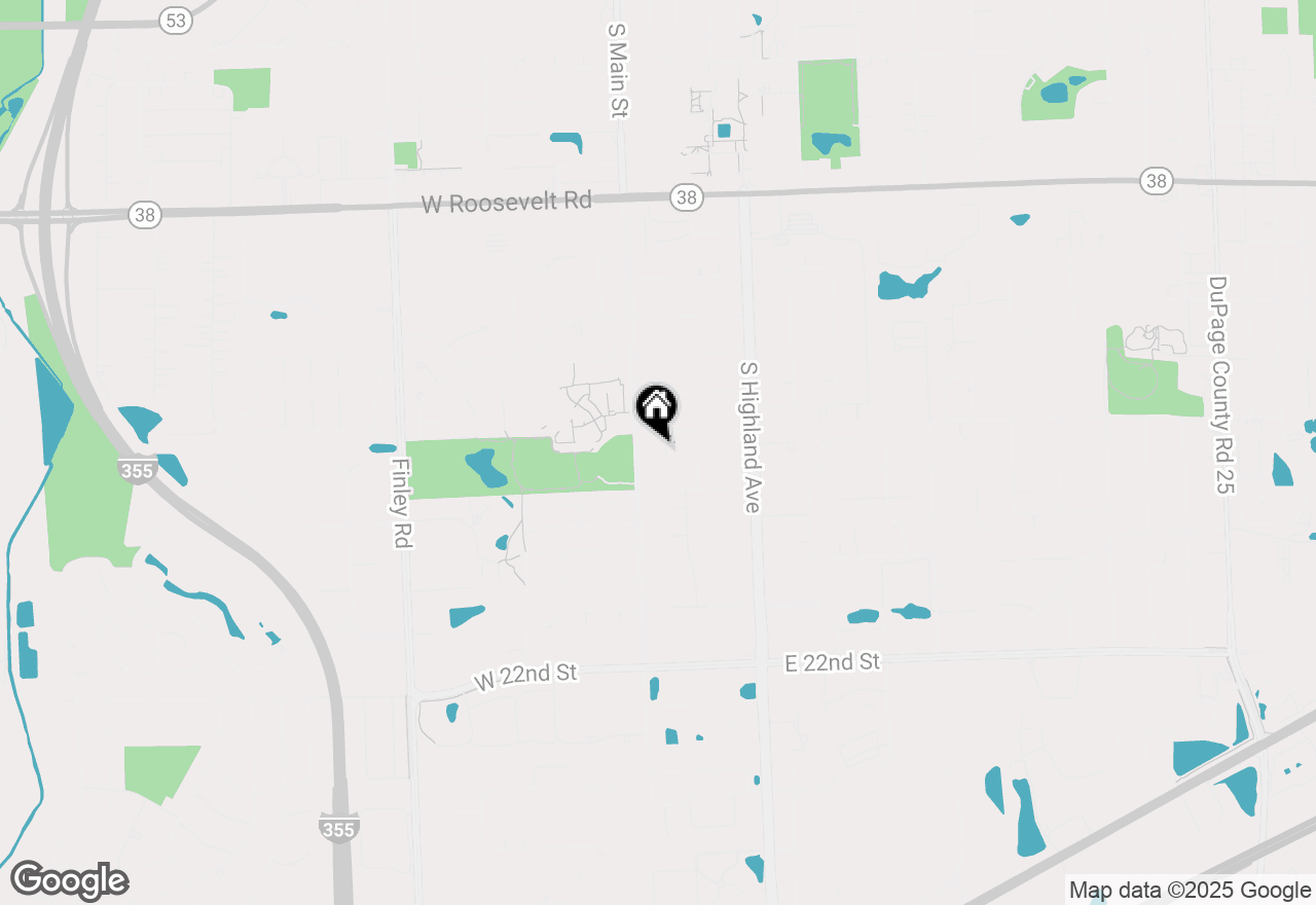 Map of 1610 S Charlotte Ct., Lombard, IL 60148