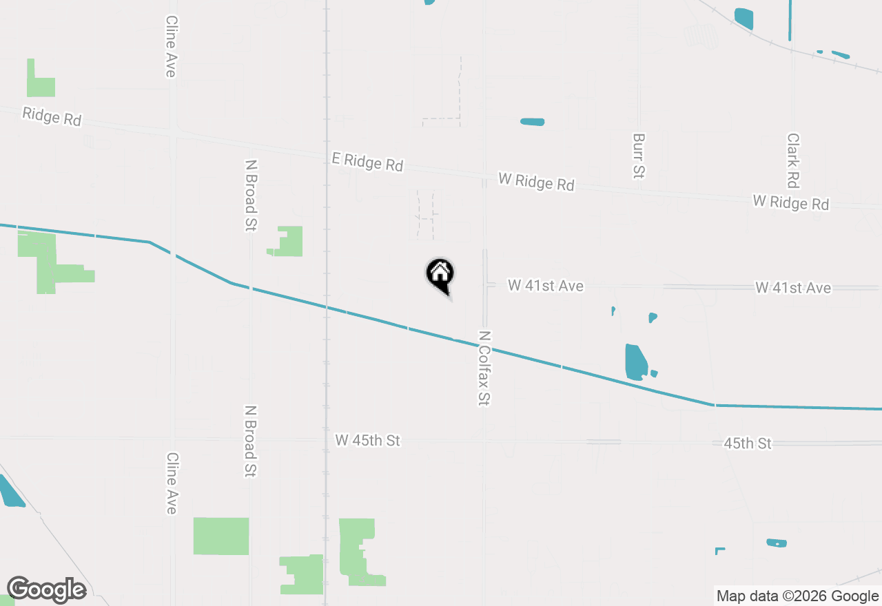 Map of 1226 N Glenwood Avenue, Griffith, IN 46319