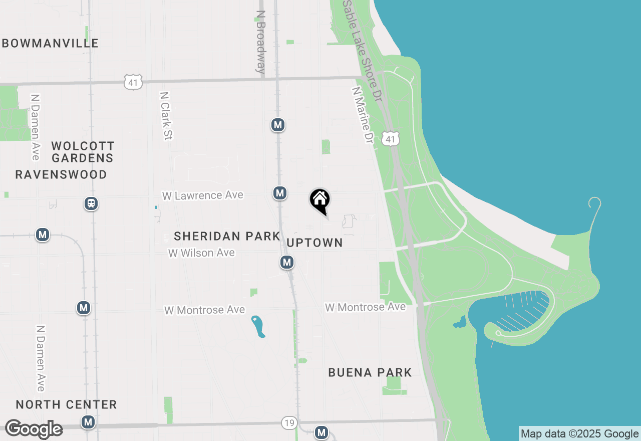 Map of 1000 W Leland Avenue #5C, Chicago, IL 60640