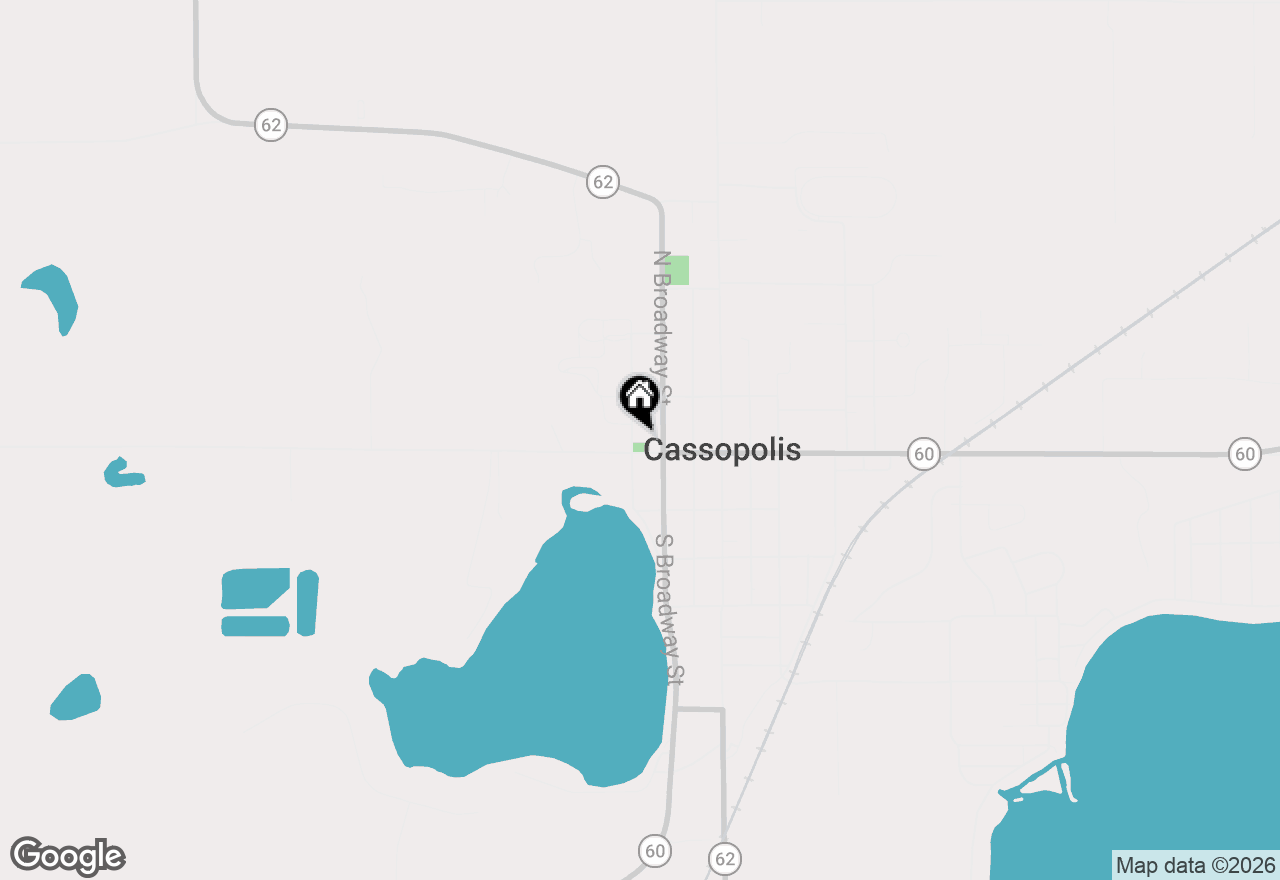 Map of 108 N Disbrow Street, Cassopolis, MI 49031
