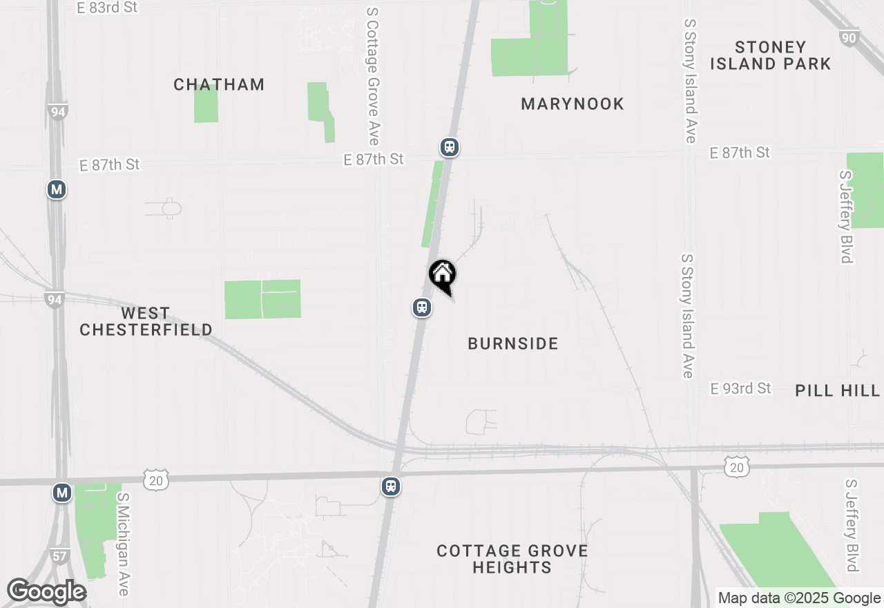 Map of (Address confidential), Chicago, Illinois 60619