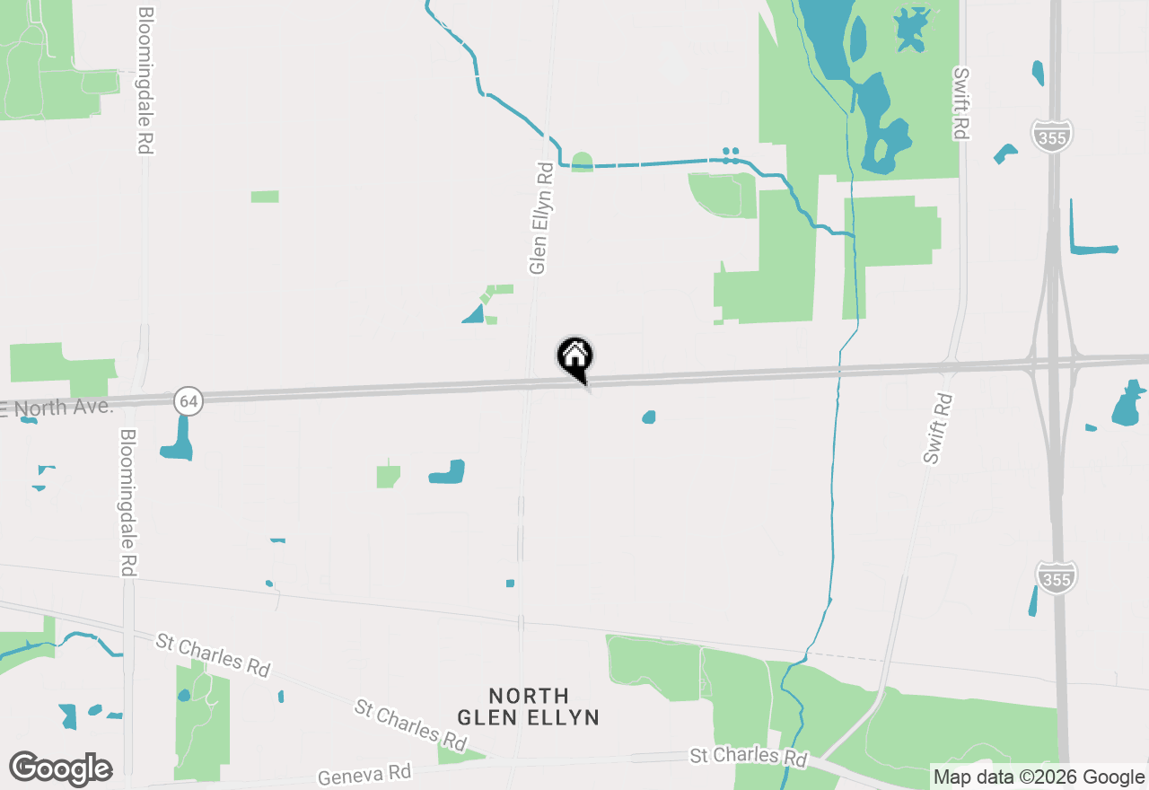 Map of 635 E North Avenue, Glendale Heights, IL 60139