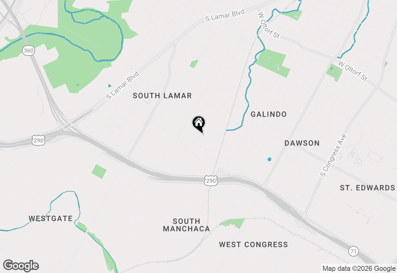 Map of 1404 Southport Dr #A, Austin, TX 78704