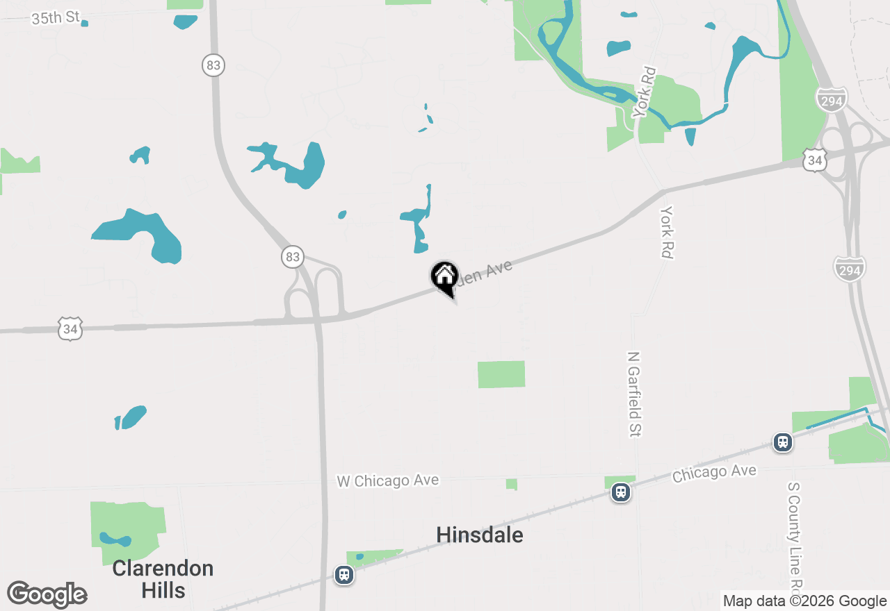 Map of 527 Kensington Court, Hinsdale, IL 60521