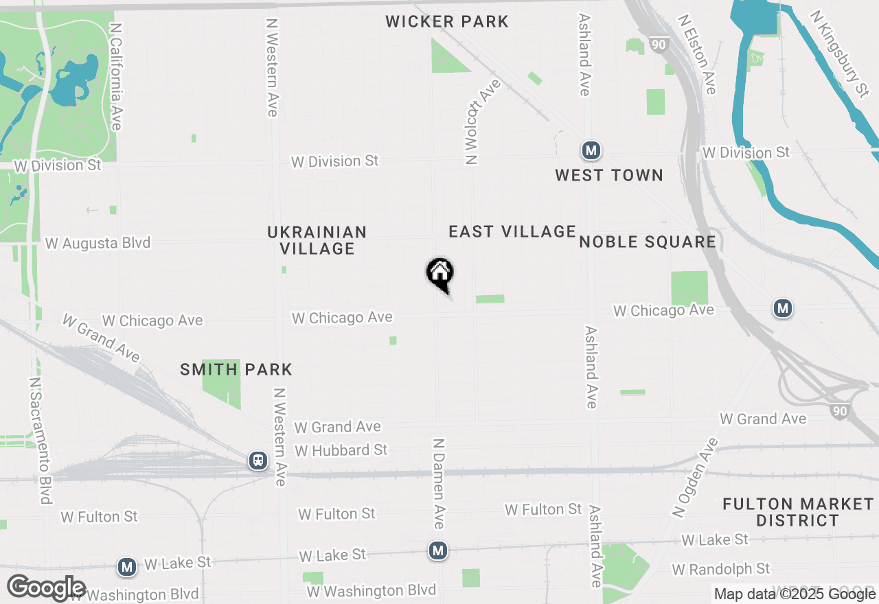Map of 819 N Damen Avenue #3, Chicago, IL 60622