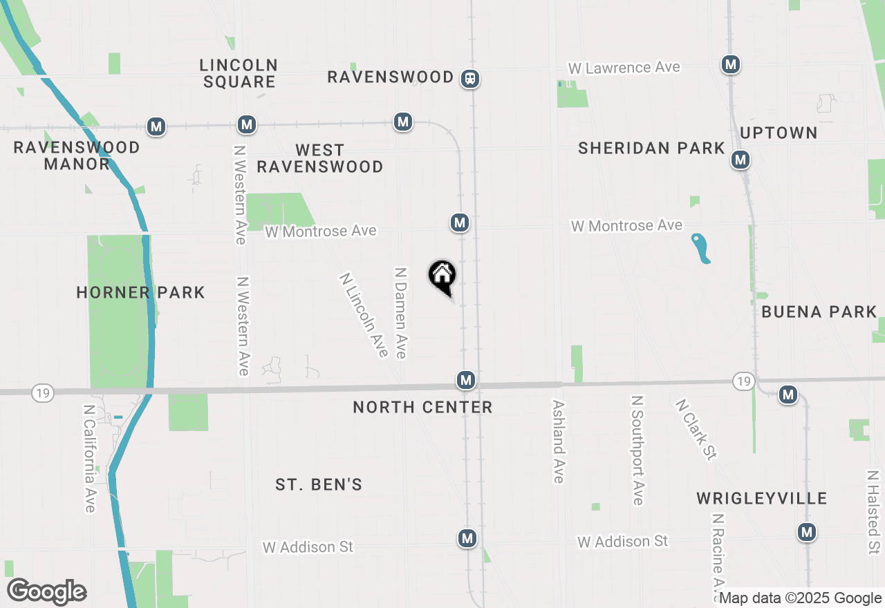 Map of 1858 W Berteau Avenue #G, Chicago, IL 60613