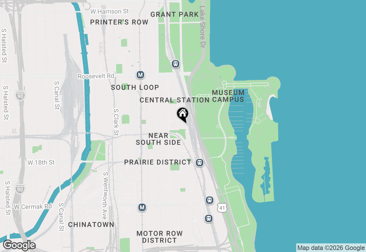 Map of 1515 S Prairie Avenue #914, Chicago, IL 60605