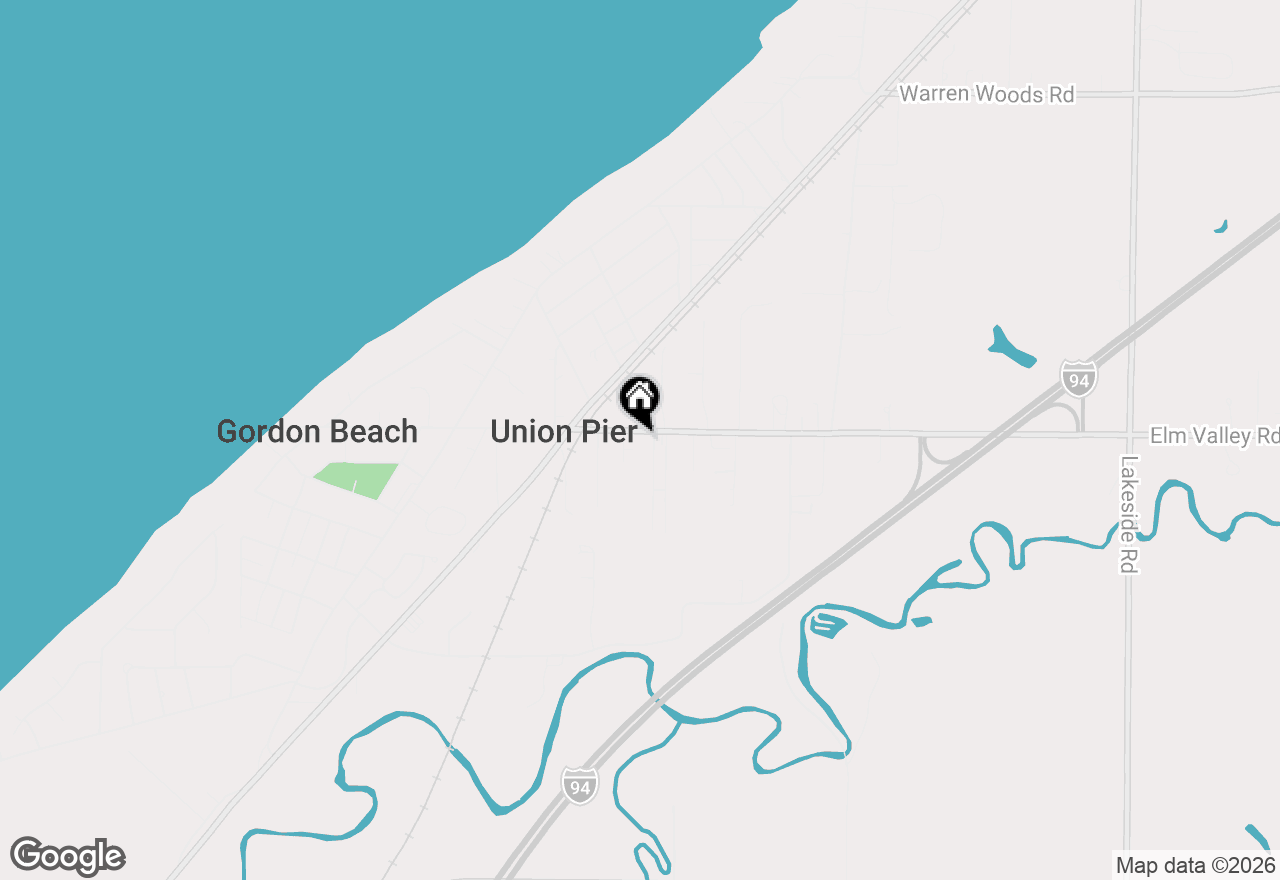 Map of 9772 Union Pier Road, Union Pier, MI 49129