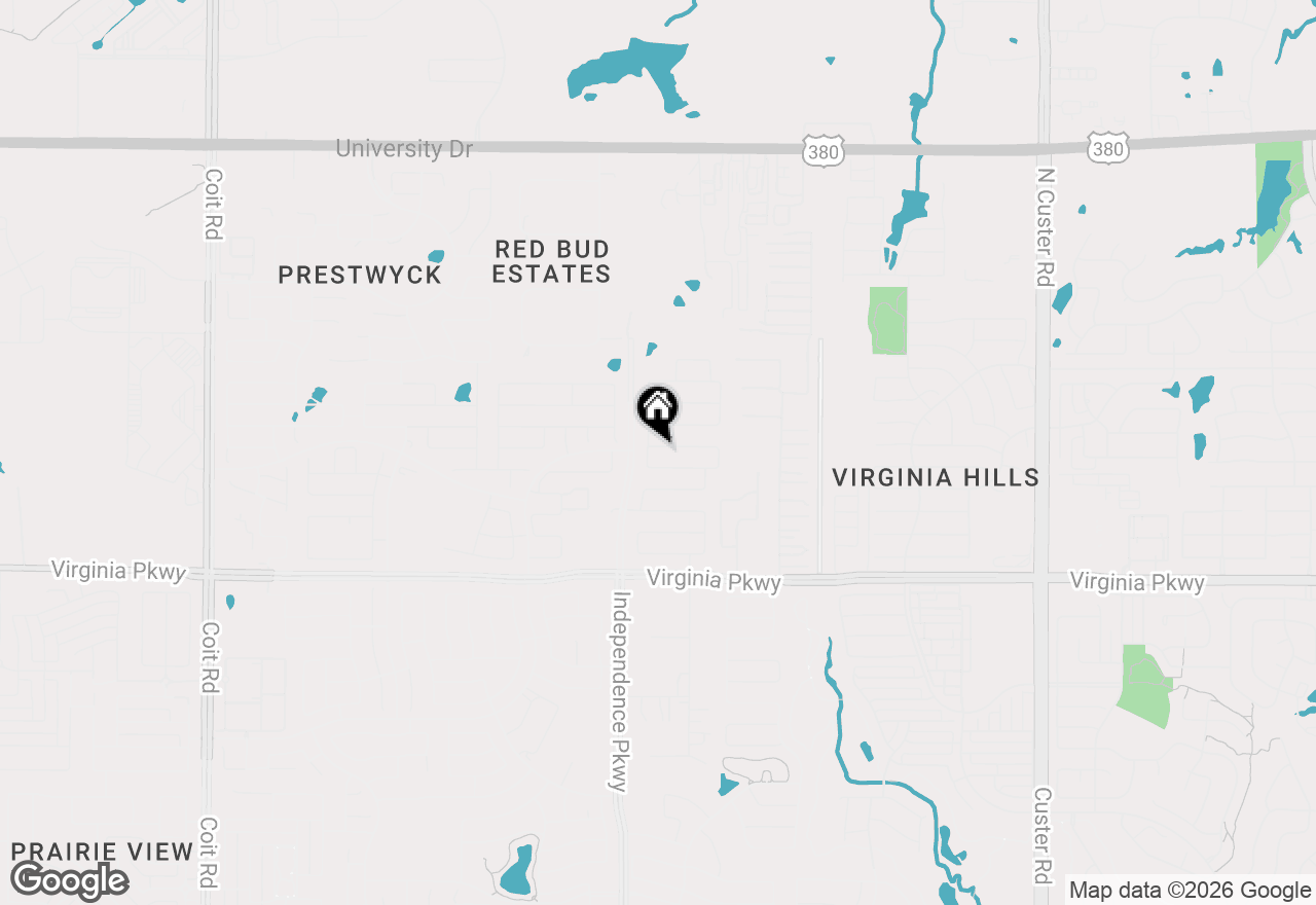 Map of 9933 Beaver Dam Lane, Mckinney, TX 75071