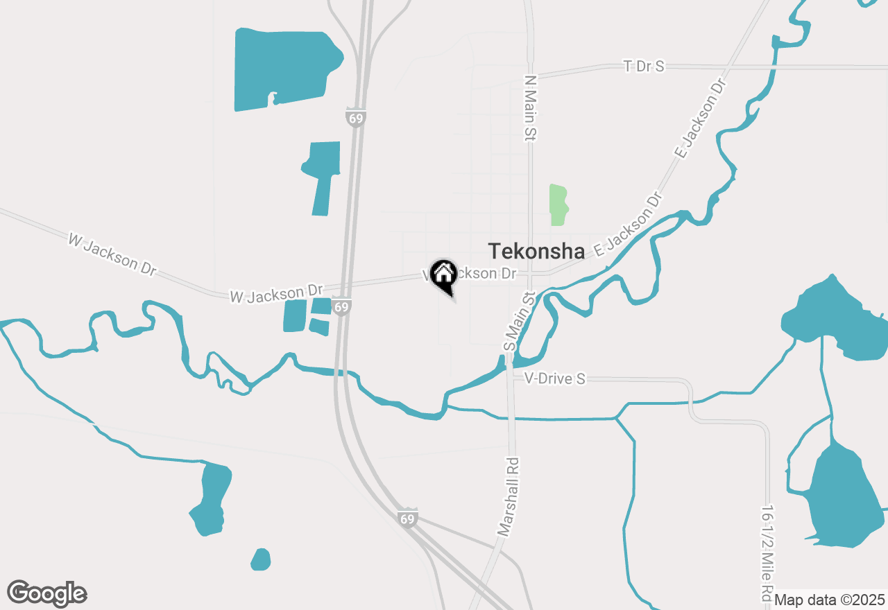Map of 125 S Meadow Avenue, Tekonsha, MI 49092