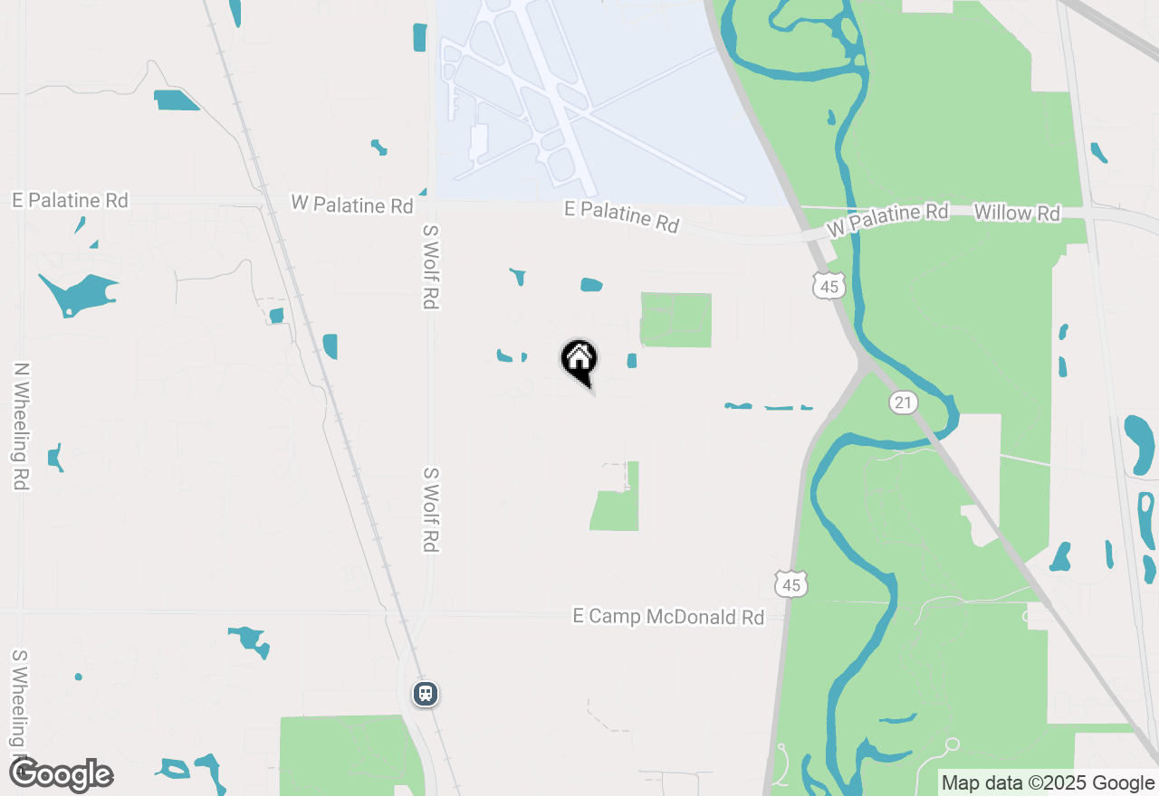 Map of 1597 Cove Drive #185C, Prospect Heights, IL 60070