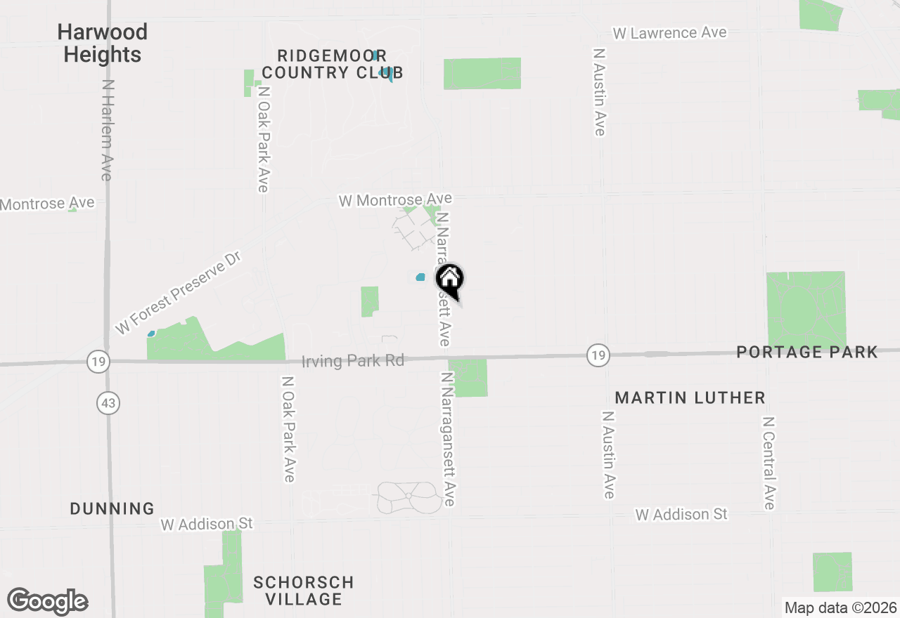 Map of 4111 N Narragansett Avenue #304, Chicago, IL 60634