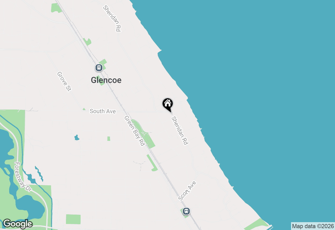 Map of 396 Sheridan Road, Glencoe, IL 60022