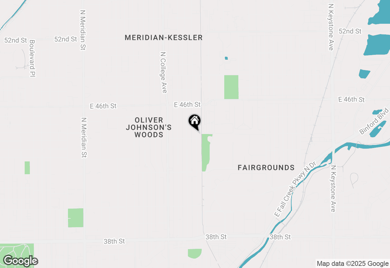Map of 4414 Winthrop Avenue, Indianapolis, IN 46205