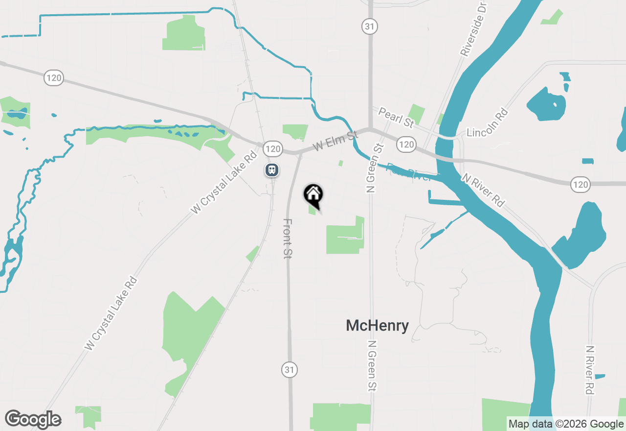 Map of 907 Center Street, Mchenry, IL 60050