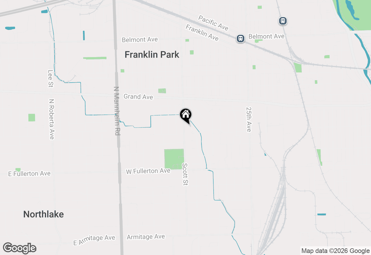 Map of 2633 Scott Street, Franklin Park, IL 60131