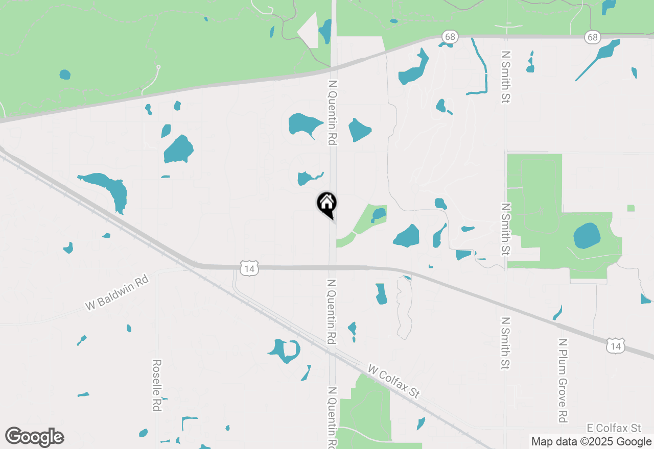 Map of 894 N Quentin Road, Palatine, IL 60067