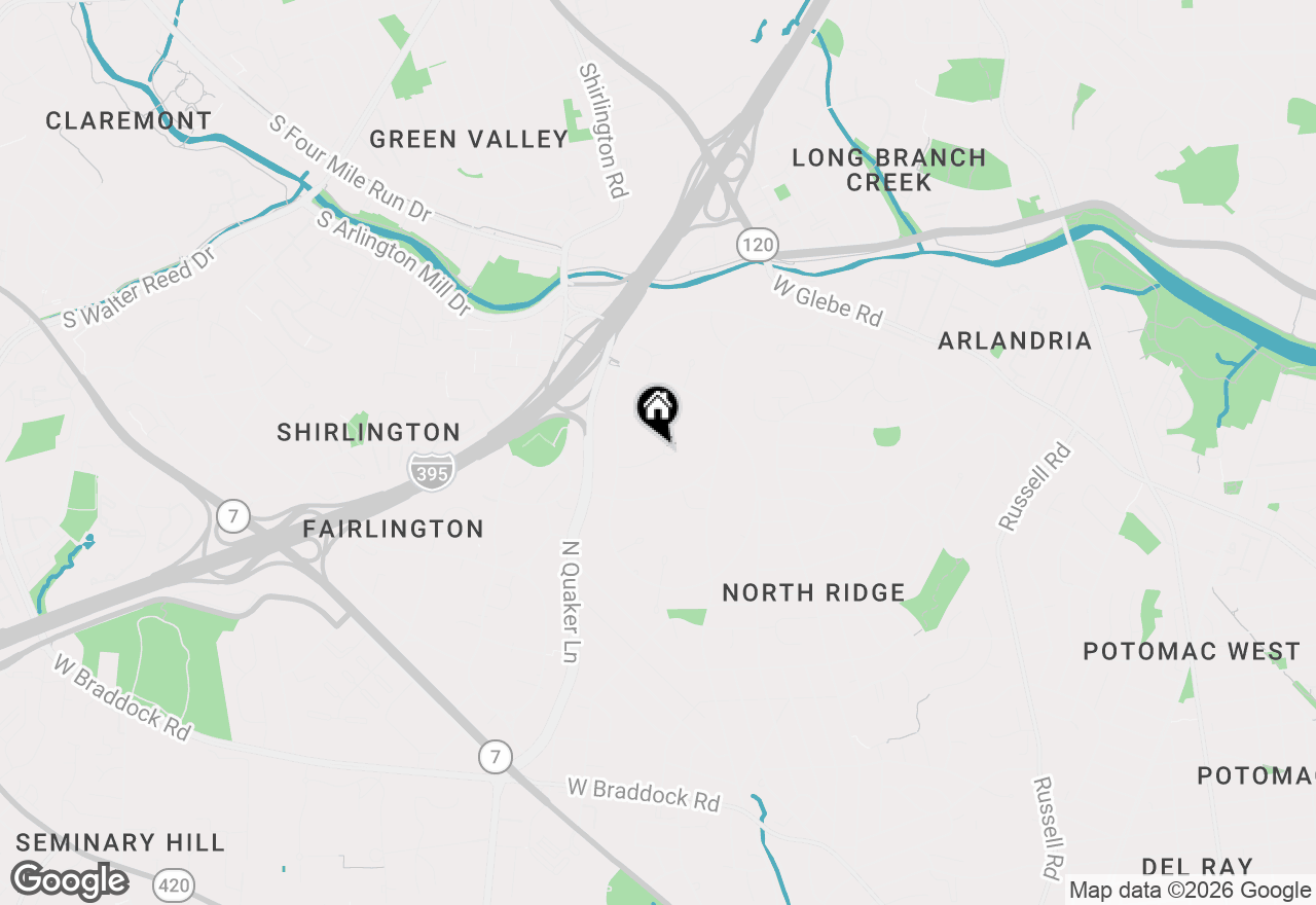 Map of 1553 Mount Eagle Place, Alexandria, VA 22302