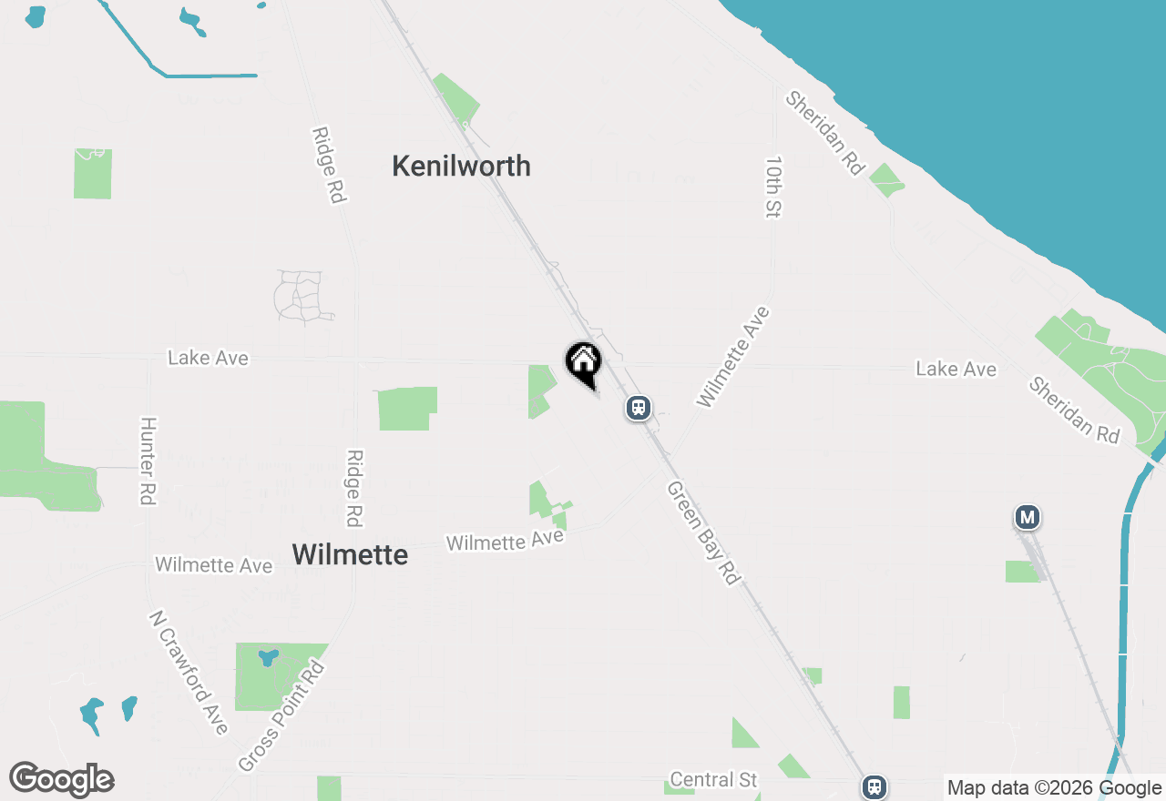 Map of 814 Park Avenue, Wilmette, IL 60091