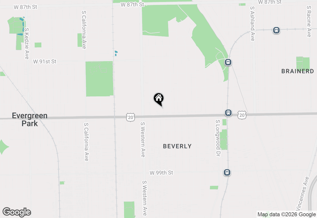 Map of 9429 S Oakley Avenue, Chicago, IL 60643