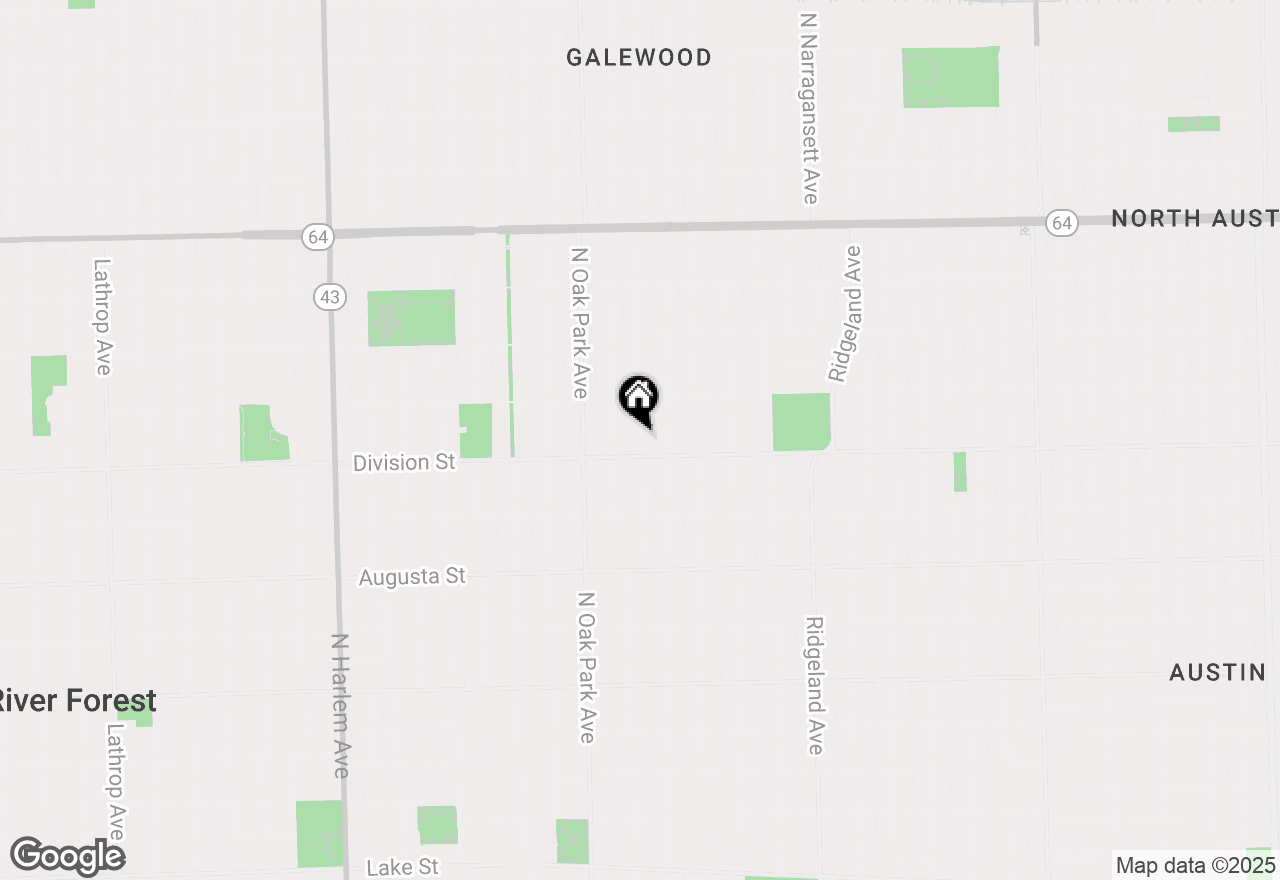 Map of 925 Linden Avenue, Oak Park, IL 60302