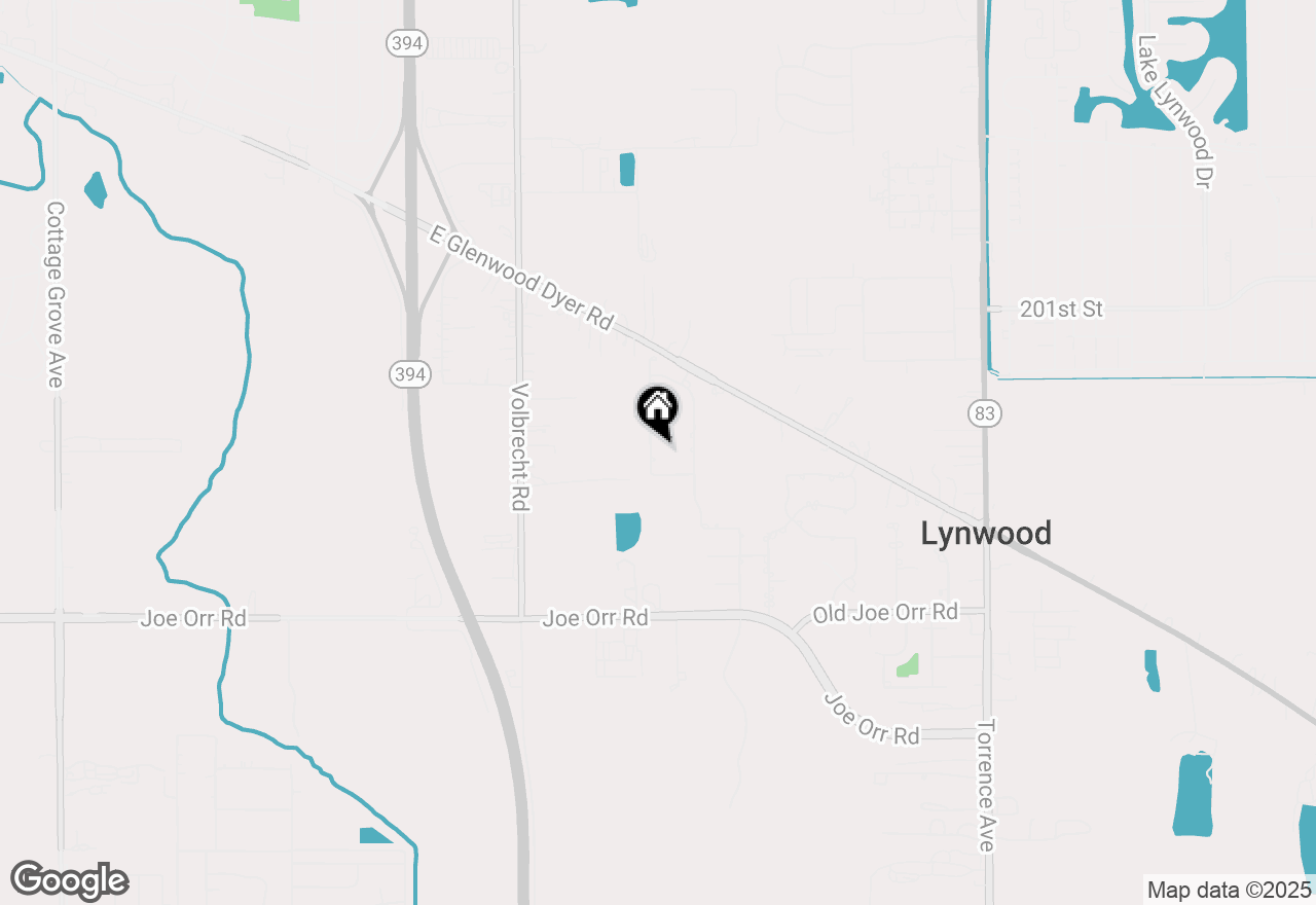 Map of 20327 Providence Lane, Lynwood, IL 60411