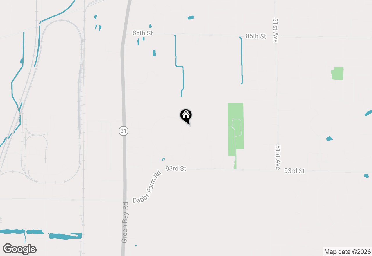 Map of 9026 62nd Ave, Pleasant Prairie, WI 53158