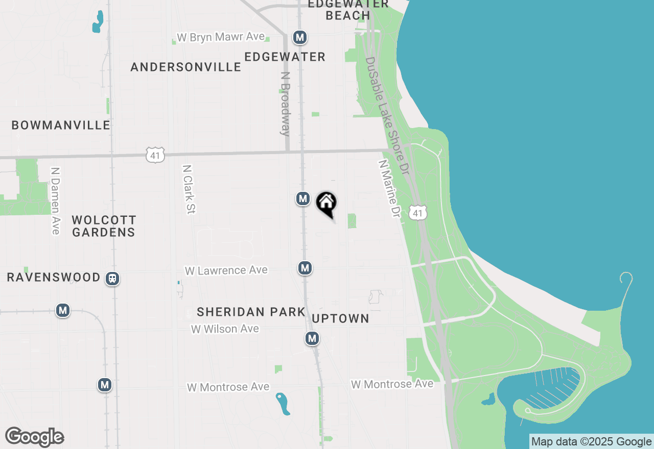 Map of 4906 N Kenmore Avenue #2S, Chicago, IL 60640