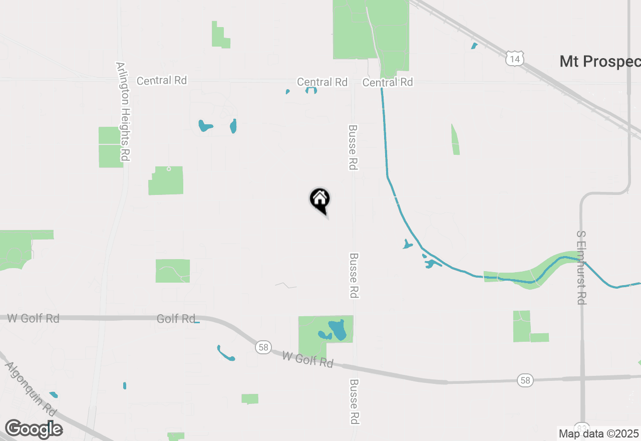 Map of 1703 W Robbie Lane, Mount Prospect, IL 60056