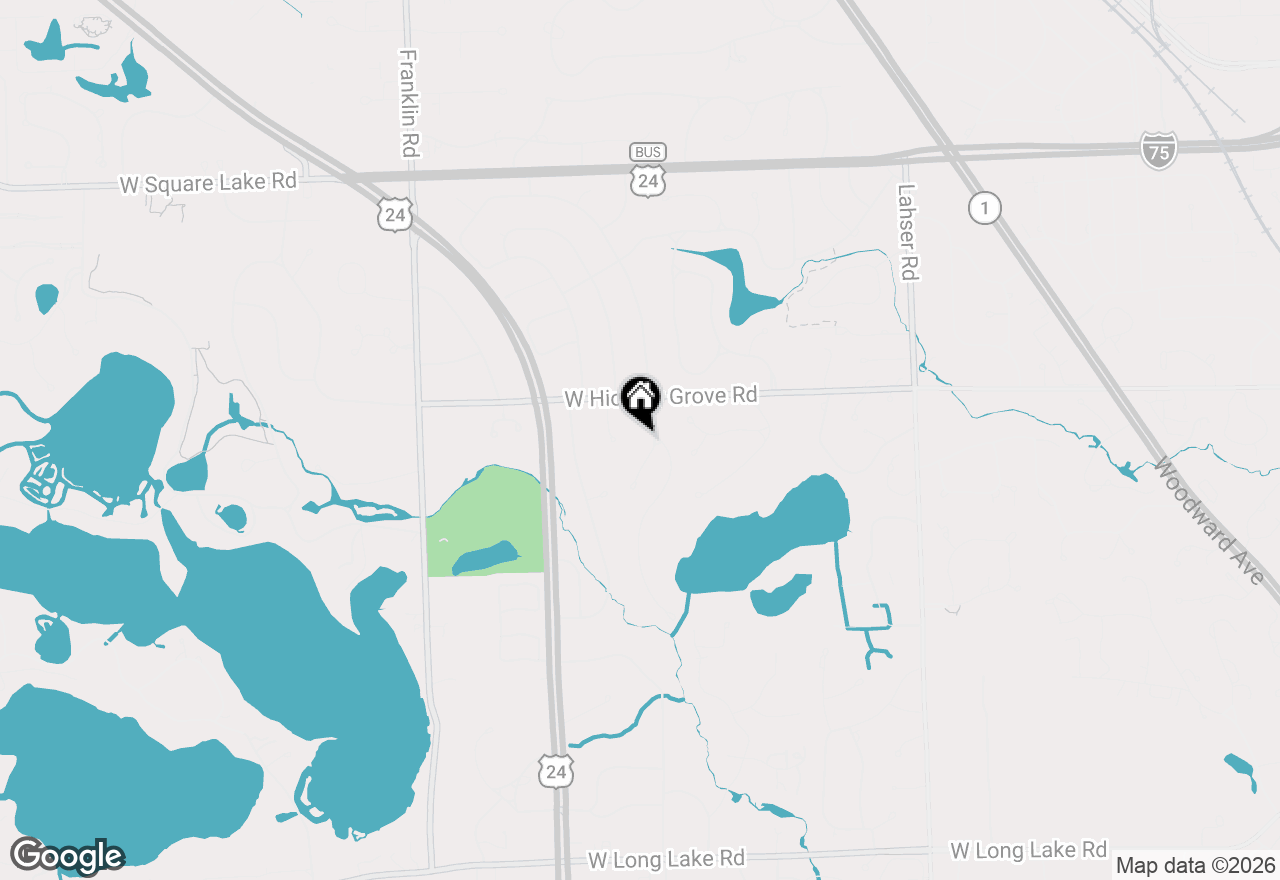 Map of 3060 Chickering Lane, Bloomfield Hills, MI 48302