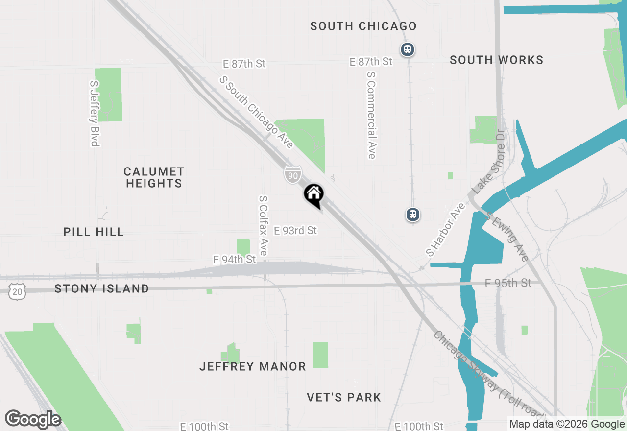 Map of (Address confidential), Chicago, Illinois 60617
