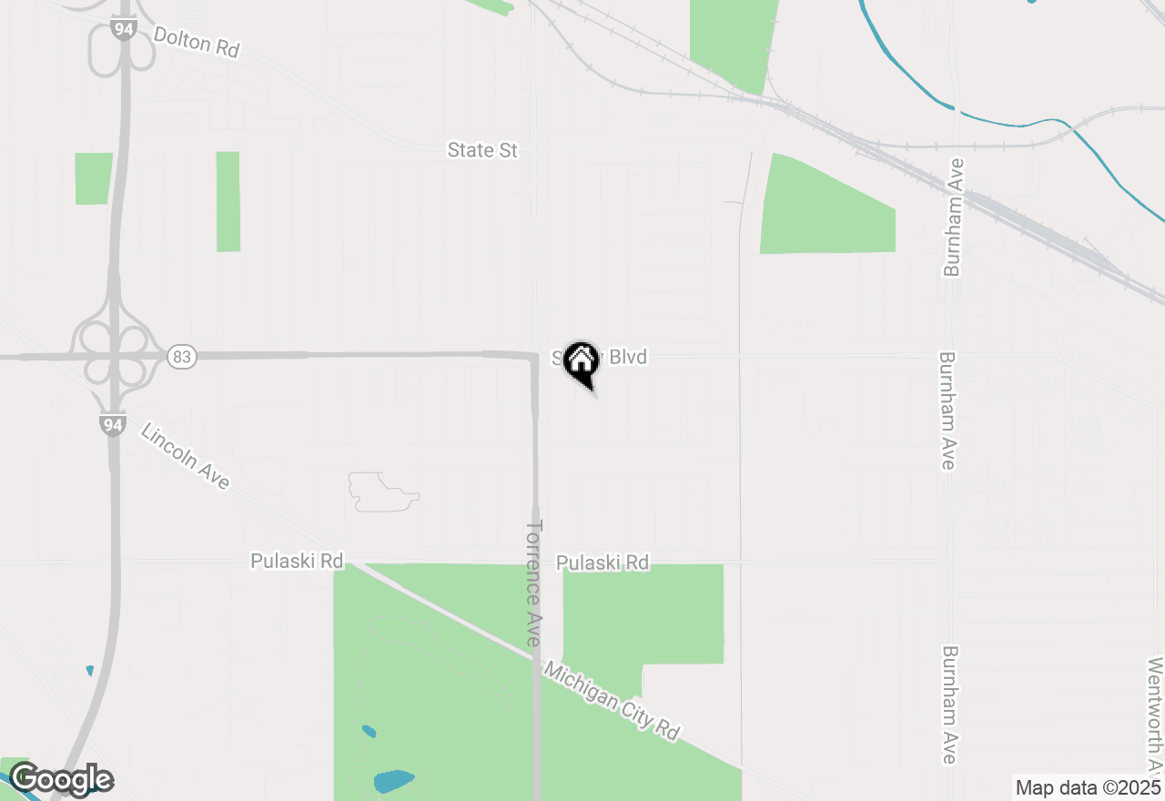 Map of (Address confidential), Calumet City, Illinois 60409