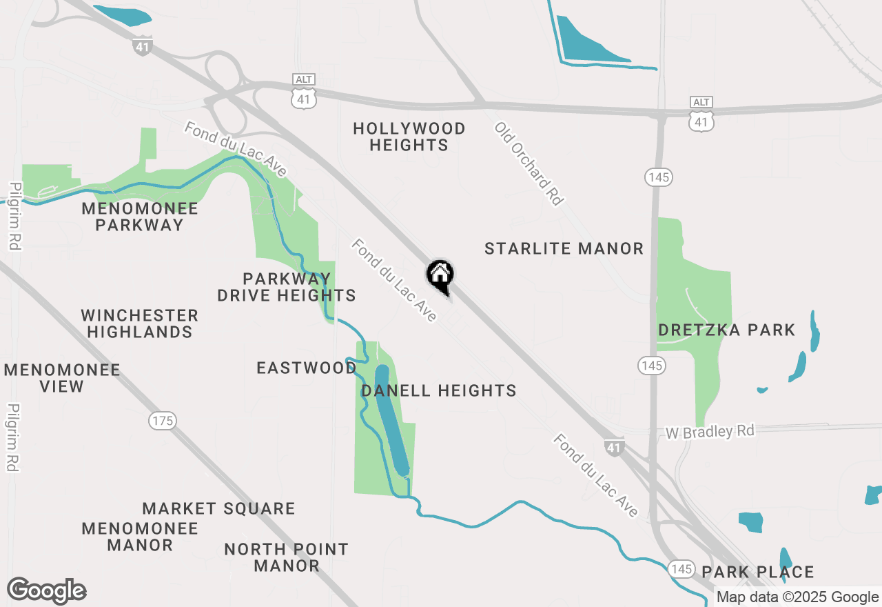 Map of N82W13510 Fond Du Lac Ave #203, Menomonee Falls, WI 53051
