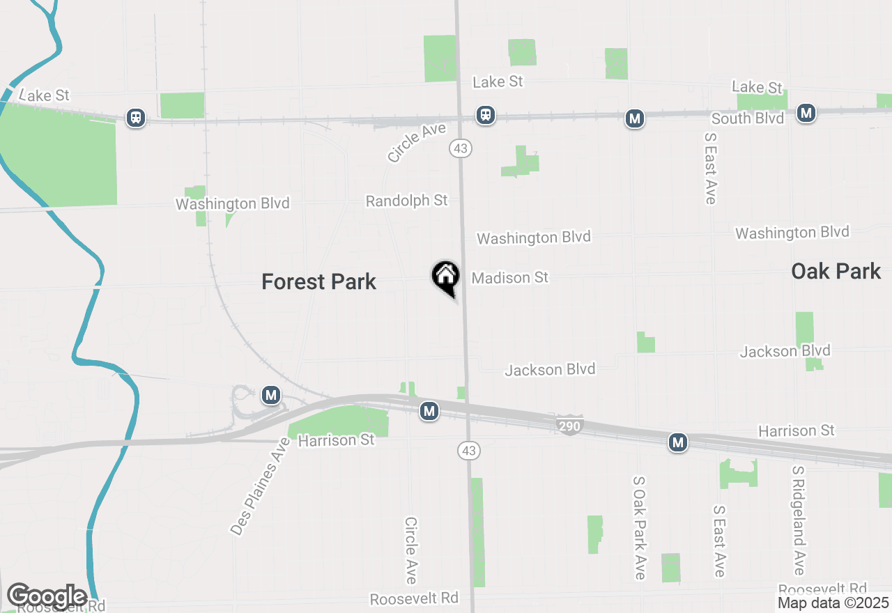 Map of 435 Elgin Avenue, Forest Park, IL 60130