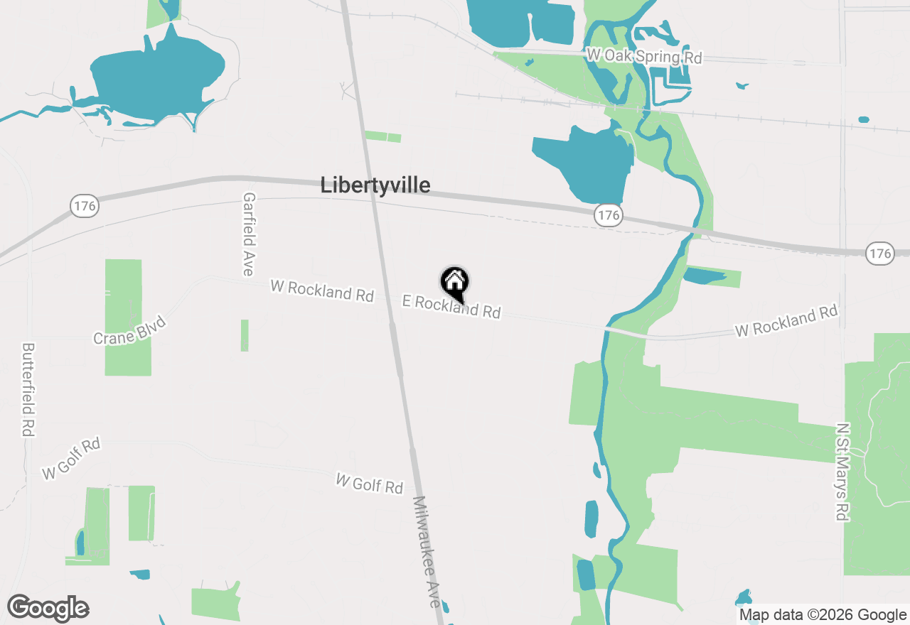 Map of 449 E Rockland Road, Libertyville, IL 60048