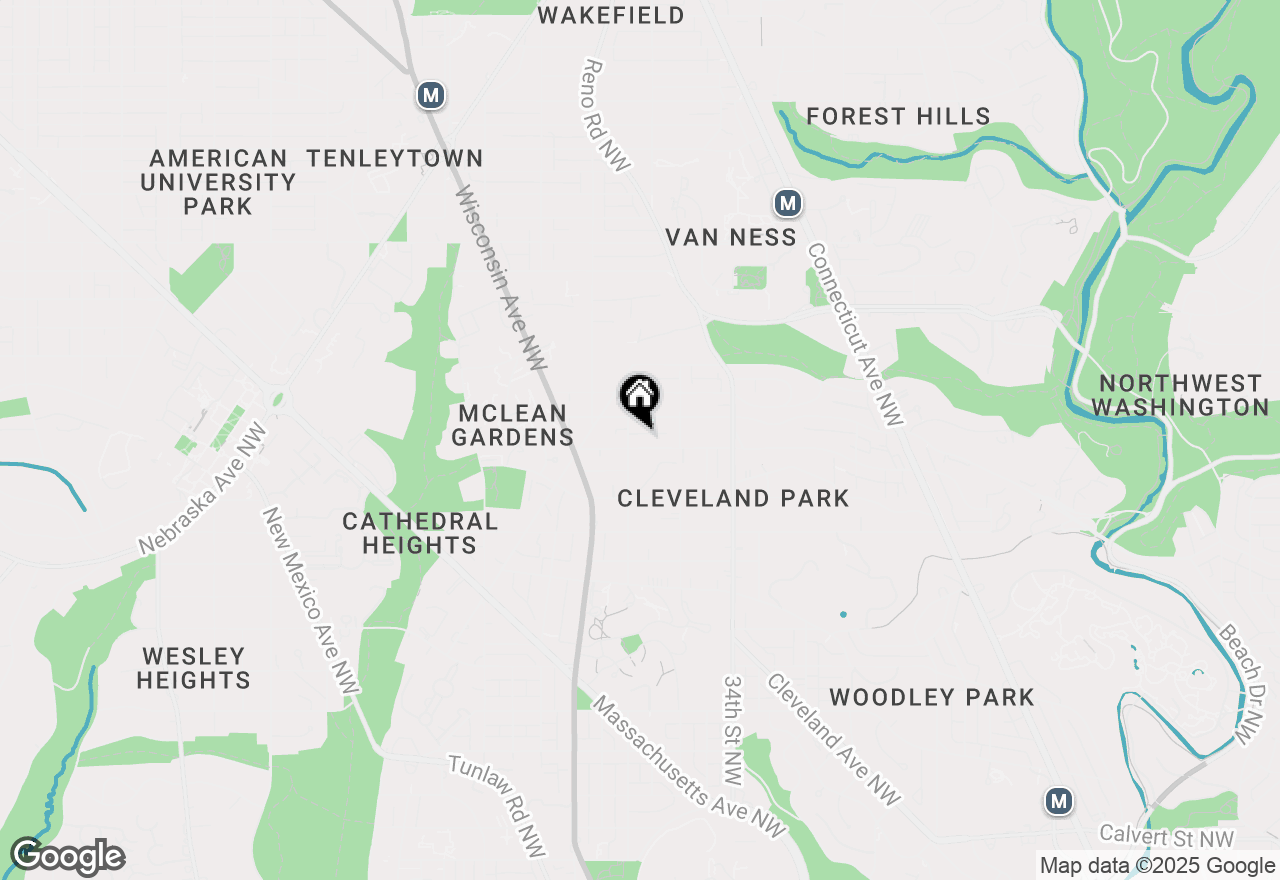 Map of 3541 Ordway Street Nw, Washington, DC 20016