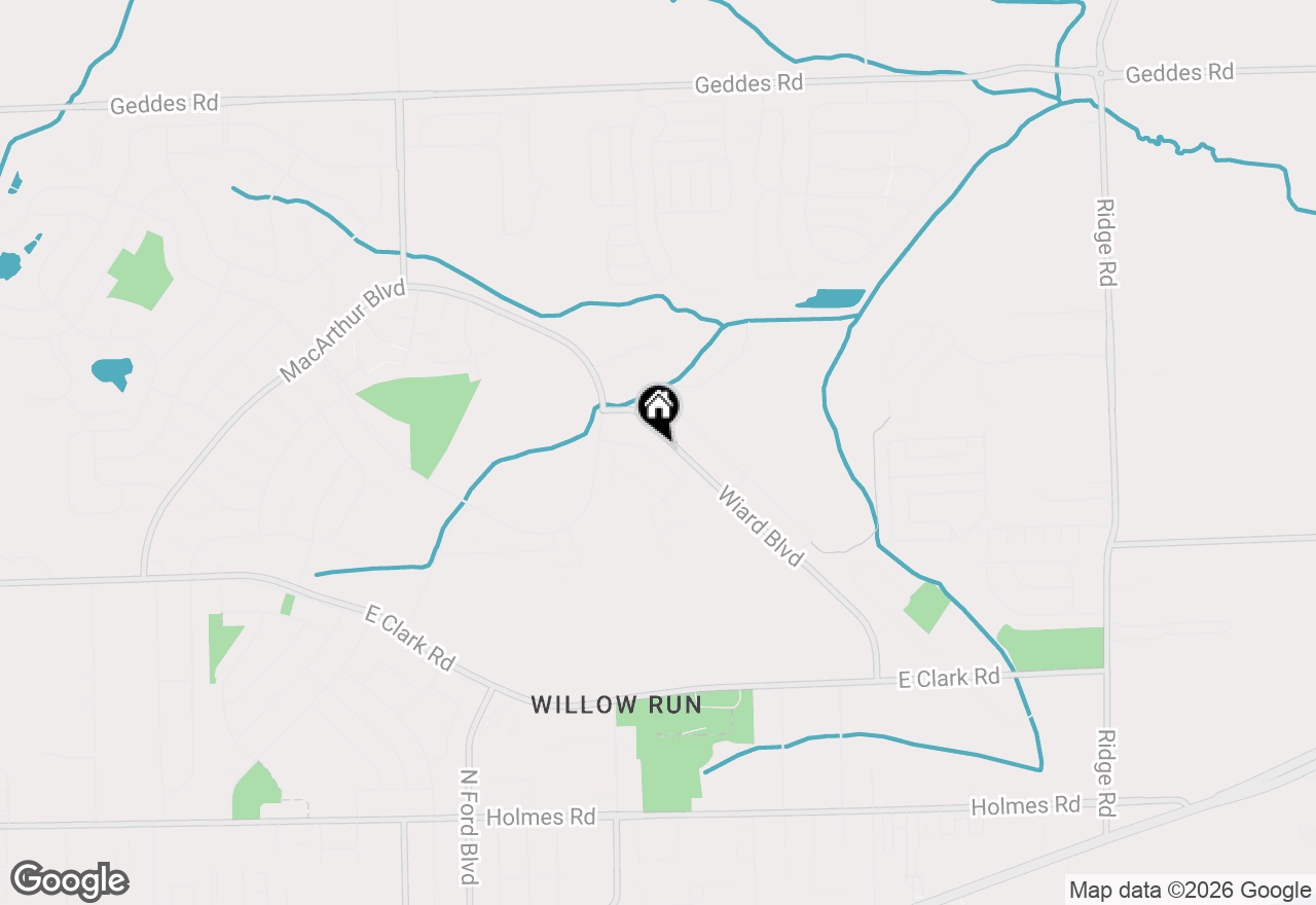 Map of 1646 Golfview Drive, Ypsilanti, MI 48198