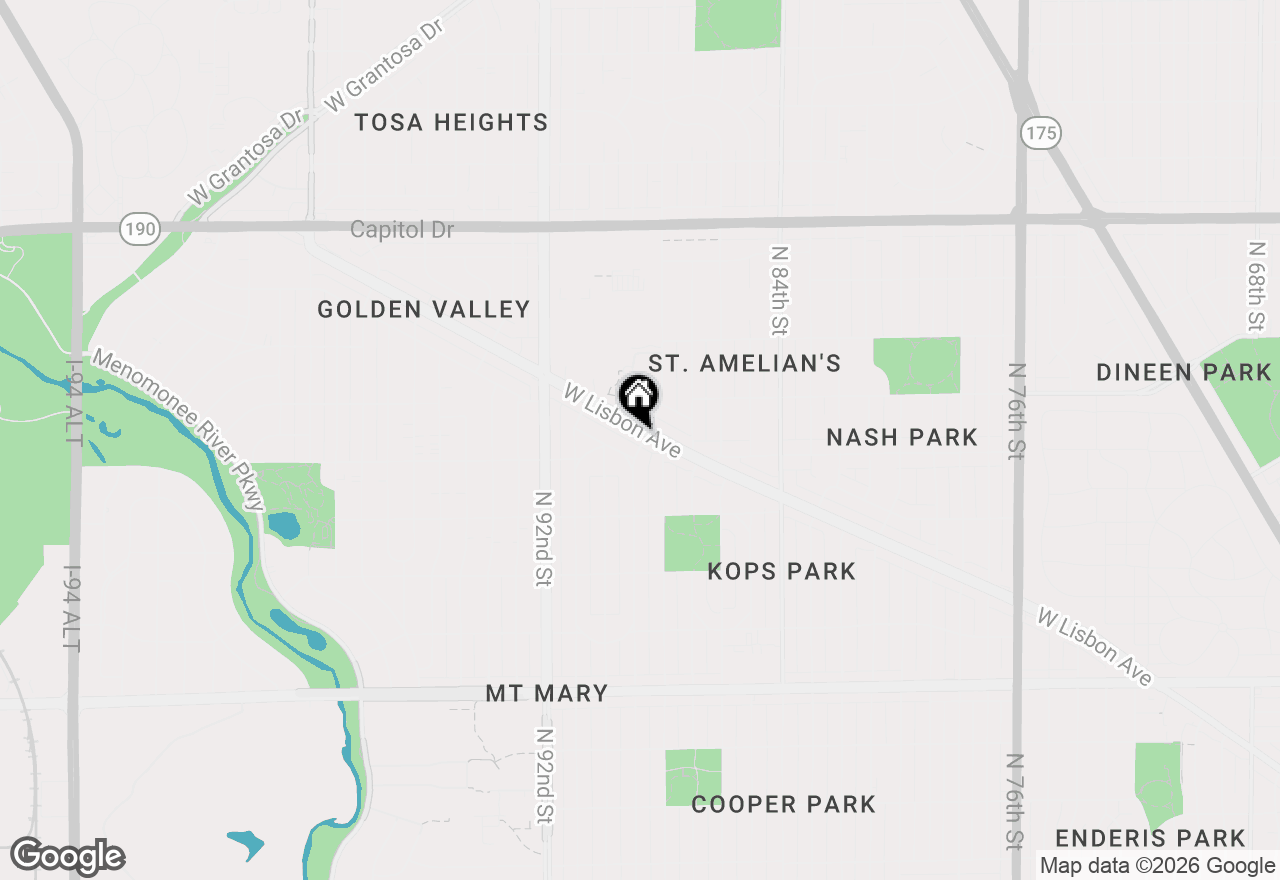 Map of 8901 W Lisbon Ave, Milwaukee, WI 53222