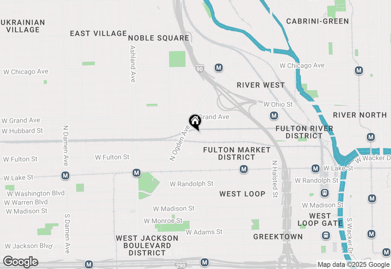 Map of 407 N Elizabeth Street #202, Chicago, IL 60642