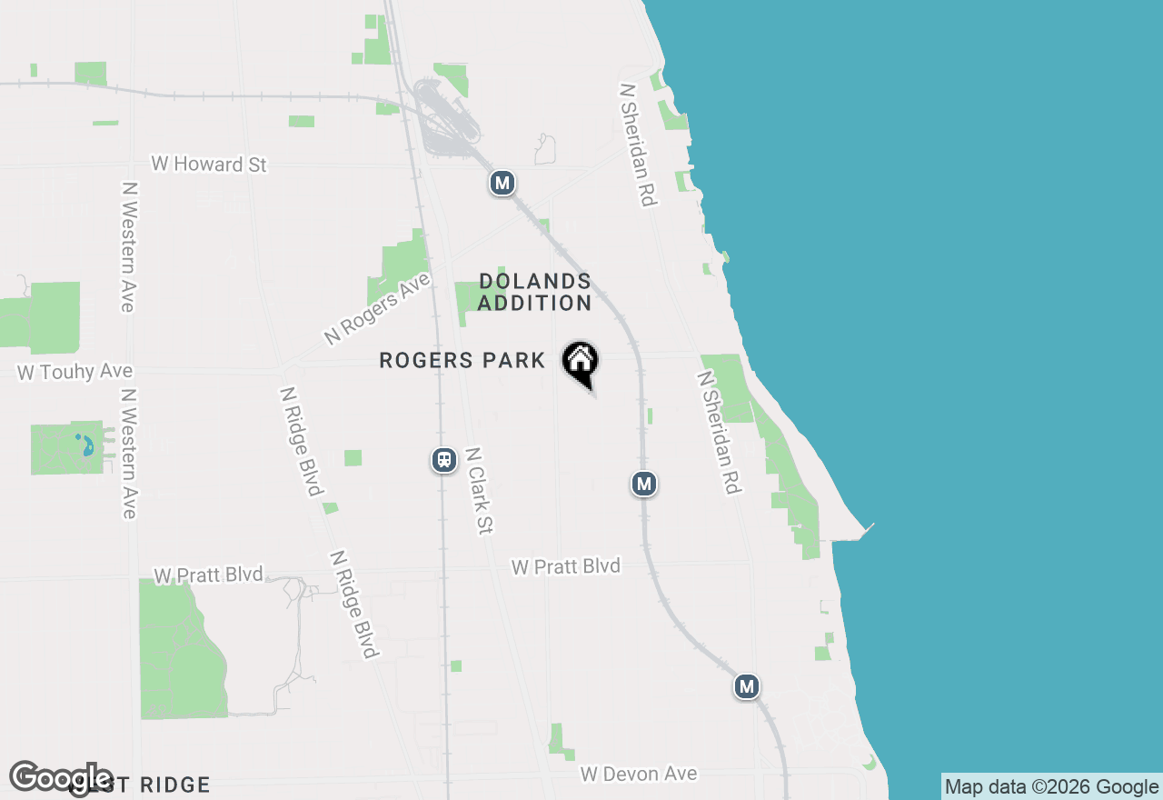 Map of 1525 W Estes Avenue #B5, Chicago, IL 60626